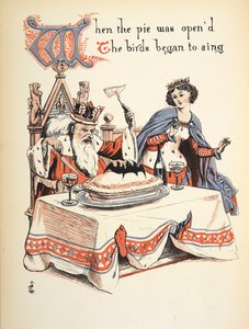 Amikor a pite felnyílt, a madarak énekelni kezdtek. alkotó: Walter Crane