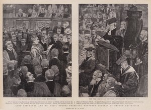 Lord Kitchener és Cecil Rhodes tiszteletbeli diplomát kapott az Oxfordi Egyetemen