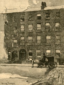 Daniel OConnells ház a Merrion Square-en, Dublin, Írország, 1890.