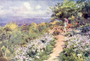Egy domboldali kert Kiotóban alkotó: Walter Frederick Roofe Tyndale