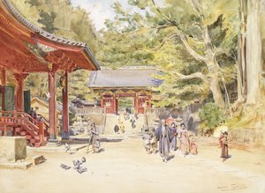 Utcai jelenet, Japán alkotó: Walter Frederick Roofe Tyndale