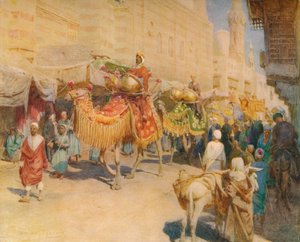 Egy arab esküvői menet, 1905, 1912 alkotó: Walter Frederick Roofe Tyndale