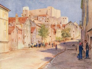 The High Street, Sebenico (színes litográfia) alkotó: Walter Frederick Roofe Tyndale