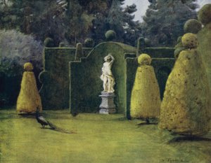 Az új erdő: Bowling Green a Brokenhurst Parkban (színes litó) alkotó: Walter Frederick Roofe Tyndale