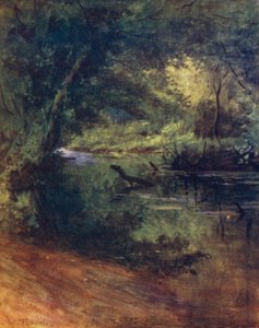 Az új erdő: Northgate, Culverley közelében, a Lodge Walk-ban (színes litó) alkotó: Walter Frederick Roofe Tyndale