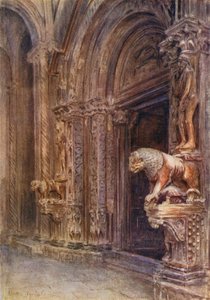 A traui dóm tornáca (színes litográfia) alkotó: Walter Frederick Roofe Tyndale