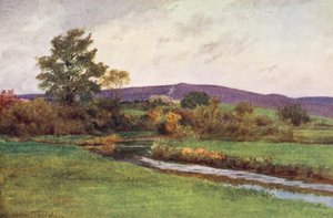 Wessex: A bennszülöttek visszatérésének "esőkanala" (színes litográfia) alkotó: Walter Frederick Roofe Tyndale