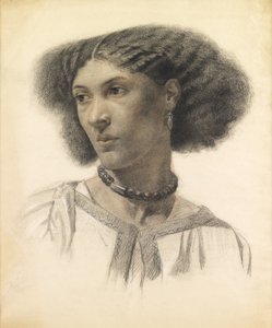 Mrs. Fanny Eaton (színes kréták papíron) alkotó: Walter Fryer Stocks