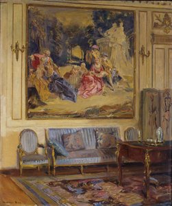 Budoár, Chateau de Chaalis, 1914.