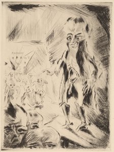 Jelenet a kávézóban a nyomorékkal, 1918. alkotó: Walter Gramatte