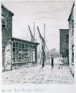 Worlds End Passage, Chelsea (tinta papíron)