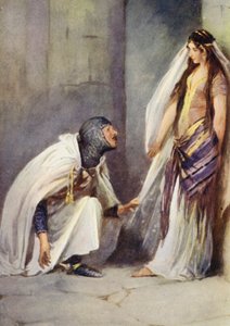 Illusztráció Ivanhoe-hoz, Sir Walter Scott (színes litó)