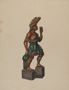 Szivarbolt indiai, c. 1936. alkotó: Walter Hochstrasser
