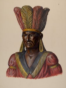 Szivarbolt indiai, c. 1937. alkotó: Walter Hochstrasser