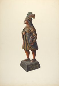 Szivarbolt indiai, c. 1937. alkotó: Walter Hochstrasser