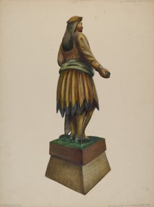 Szivarbolt indiai, c. 1937. alkotó: Walter Hochstrasser