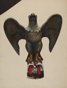 Pilótaház figura sas, c. 1937.