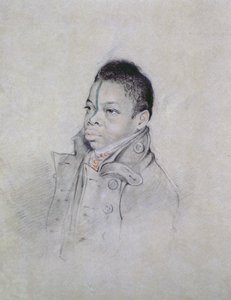 Portré tanulmány, 1840 körül (ceruza és kréta, papír)