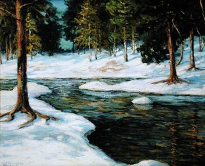 Téli táj (olaj, vászon) alkotó: Walter Koeniger