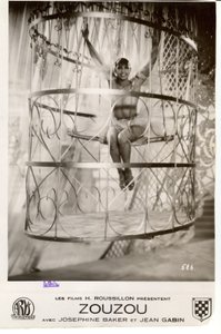Josephine Baker a Zouzou című filmben látható filmplakát