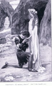 Ferdinánd: Úrnőm, kedvesem! És én így alázatos vagyok, 1900-as évek alkotó: Walter Paget