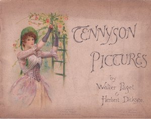 Elülső borítóterv (The May Queen), illusztráció a Tennyson Picturestől, az E P Dutton & Co., 1900 körül (színes litó) alkotó: Walter Paget