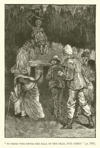 Illusztráció a King Solomons Mineshez, H Rider Haggardtól alkotó: Walter Paget