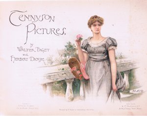 Maud: címlap, illusztráció az E P Dutton & Co által kiadott Tennyson Picturesből, 1900 körül (színes litó) alkotó: Walter Paget