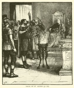 Szent Albán tárgyalása alkotó: Walter Paget