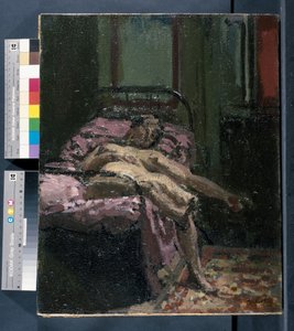 Meztelenül az ágyon alkotó: Walter Richard Sickert