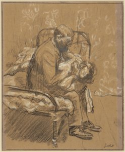 Meggyőzés, 1908 körül (kréta papíron) alkotó: Walter Richard Sickert