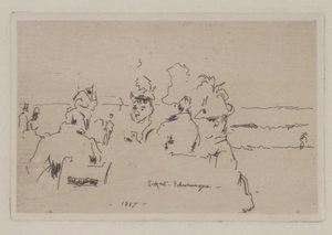 Scheveningen, Kaffeeklatsch (pletykák) alkotó: Walter Richard Sickert