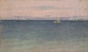 Tengeri tájkép (olaj, vászon) alkotó: Walter Richard Sickert