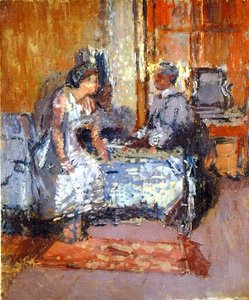 Zárkózott napfény, 1912 körül (olaj, vászon) alkotó: Walter Richard Sickert