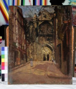 St Jacques, Dieppe, Franciaország, 1900 körül (olaj, vászon) alkotó: Walter Richard Sickert