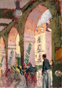 A Cafe Suisse vagy Cafe des Arcades, Dieppe (olaj, vászon) alkotó: Walter Richard Sickert