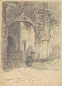 Dordrecht, 1870-77 körül (grafit szőtt papíron)