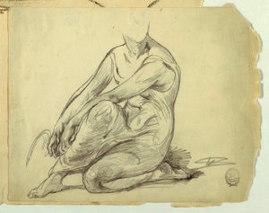 Térdelő Nő alkotó: Walter Shirlaw