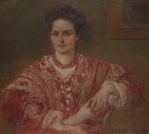 Dorothea A. Dreier portréja (1870 alkotó: Walter Shirlaw