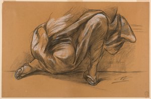 Drapery tanulmánya alkotó: Walter Shirlaw