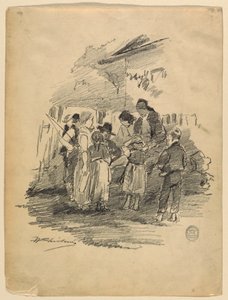 A művész a faluban alkotó: Walter Shirlaw