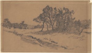 Fák a mezőn alkotó: Walter Shirlaw