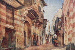 Kairó: Sharia Darb El Gamamiz alkotó: Walter Spencer Stanhope Tyrwhitt