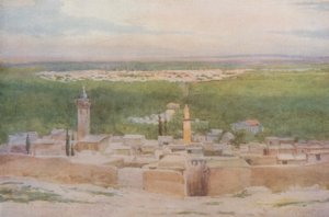 Damaszkusz Salahiyehből: Naplemente a város felett alkotó: Walter Spencer Stanhope Tyrwhitt