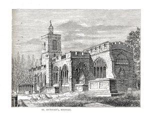 St.Dunstans Stepney. 1803-ban készült kilátásból