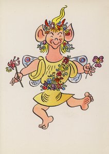Számok a gyermekkönyvekből: Puck (színes litográfia)