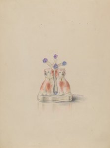 Porcelán kutyák alkotó: Walter W. Jennings