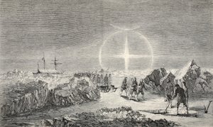 Temetés a jégen, Paraselena hatása (Mock Moons) 1859