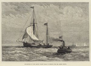 Az Arctic Yacht Kara indulása Leigh Smith felkutatására alkotó: Walter William May
