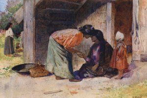 Új-Zéland: "Te Hongi" (színes litográfia)